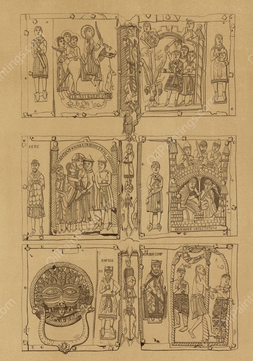 Korsunskiia vrata by Fedor Grigoryevich Solntsev - Hand-Painted Oil Painting Reproduction