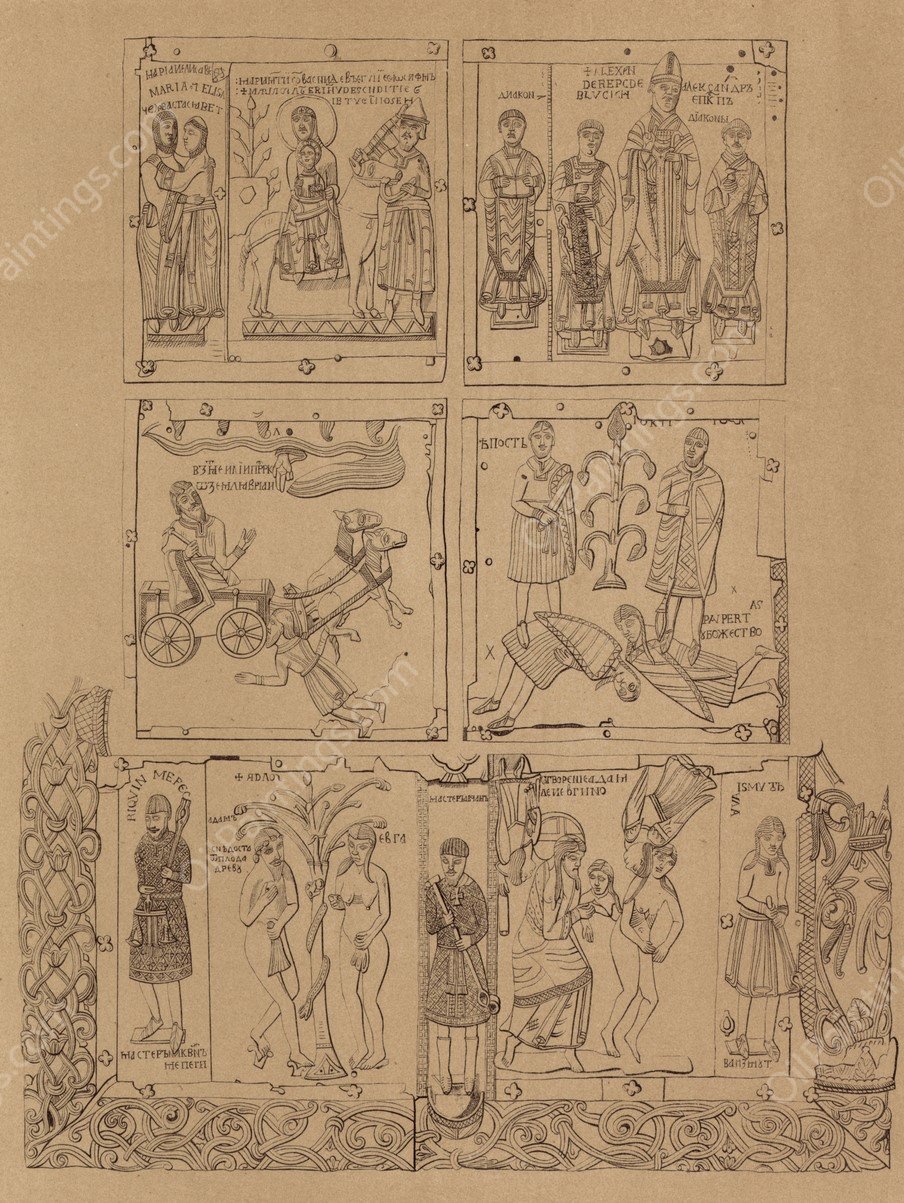 Korsunskiia vrata.  by Fedor Grigoryevich Solntsev - Hand-Painted Oil Painting Reproduction