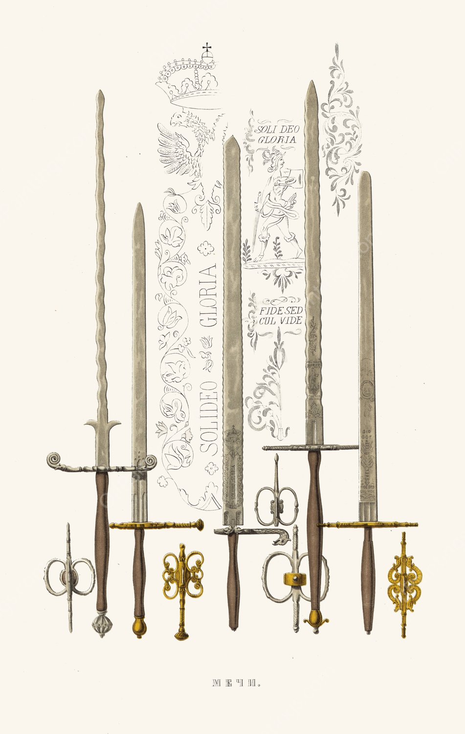 Mechi  by Fedor Grigoryevich Solntsev - Hand-Painted Oil Painting Reproduction