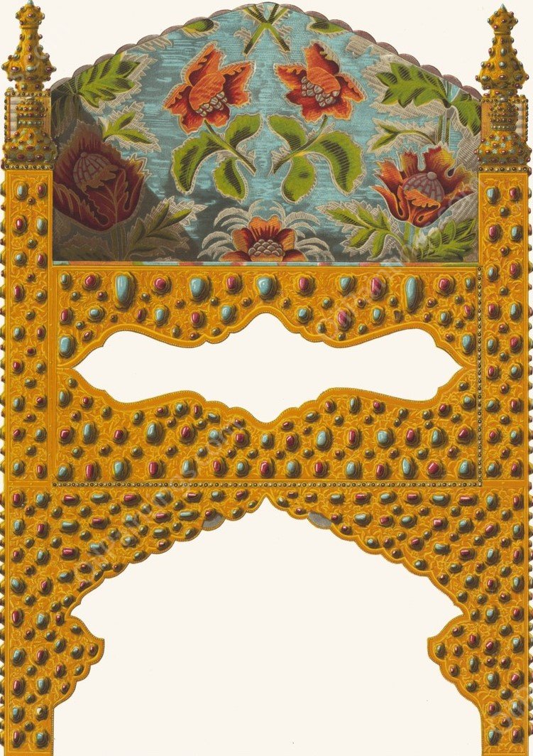 Mesto tsarskoe zolotoe, prislannoe v dar ot persidskago shaha Abbasa by Fedor Grigoryevich Solntsev - Hand-Painted Oil Painting Reproduction