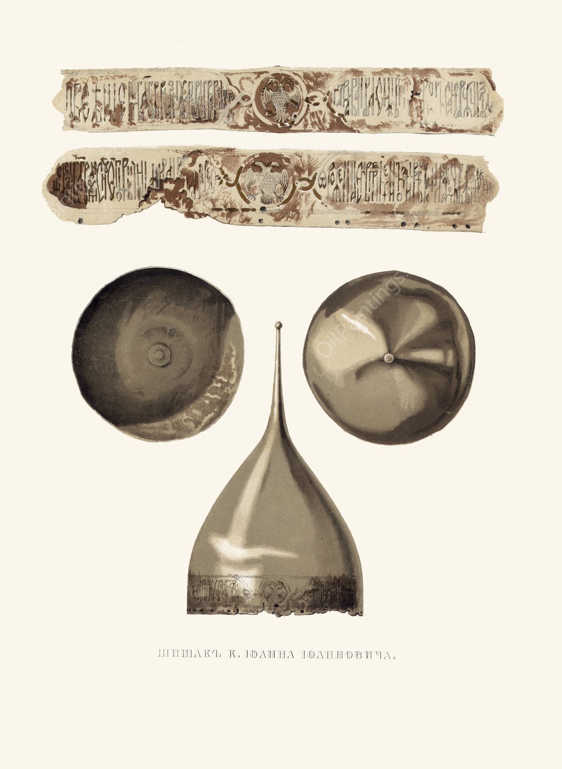 Shishak K. Ioanna Ioannovicha, syna Ioanna IV  by Fedor Grigoryevich Solntsev - Hand-Painted Oil Painting Reproduction