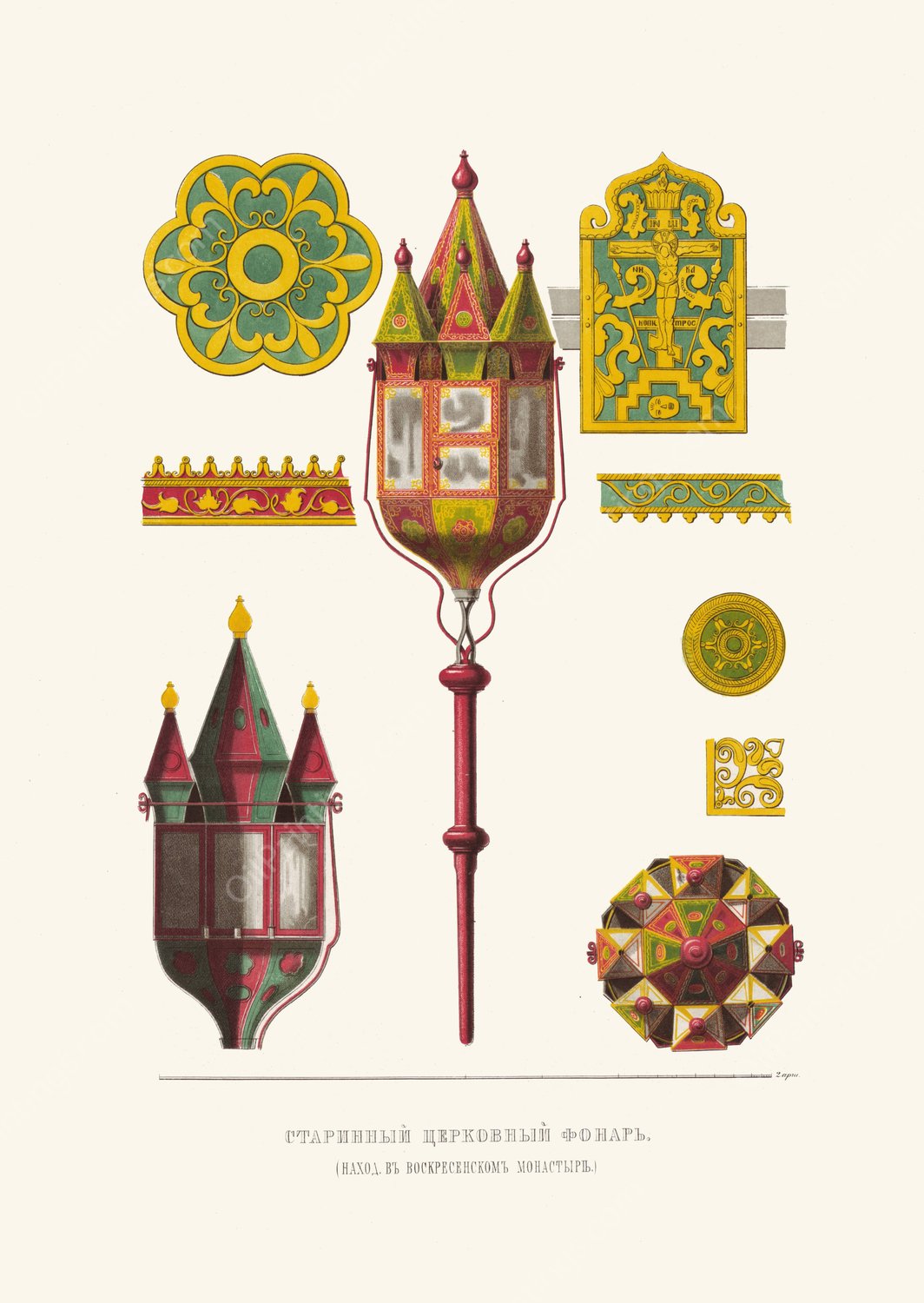 Starinnyi tserkovnyi fonar' by Fedor Grigoryevich Solntsev - Hand-Painted Oil Painting Reproduction