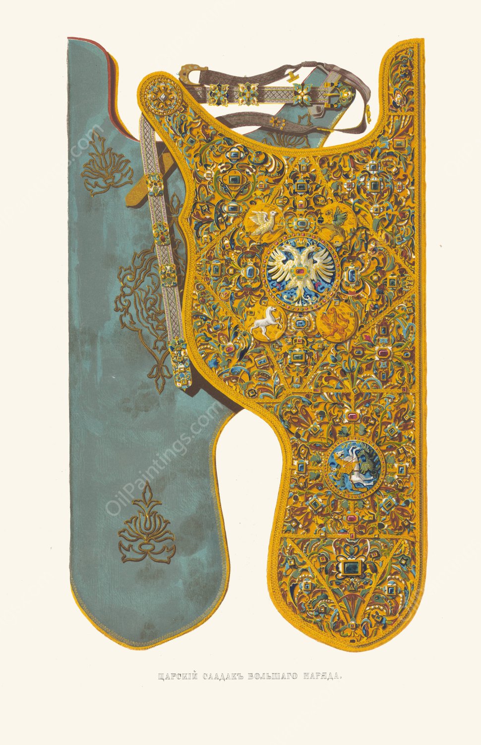 Tsarskii saadak bol'shago nariada. Naluchie  by Fedor Grigoryevich Solntsev - Hand-Painted Oil Painting Reproduction