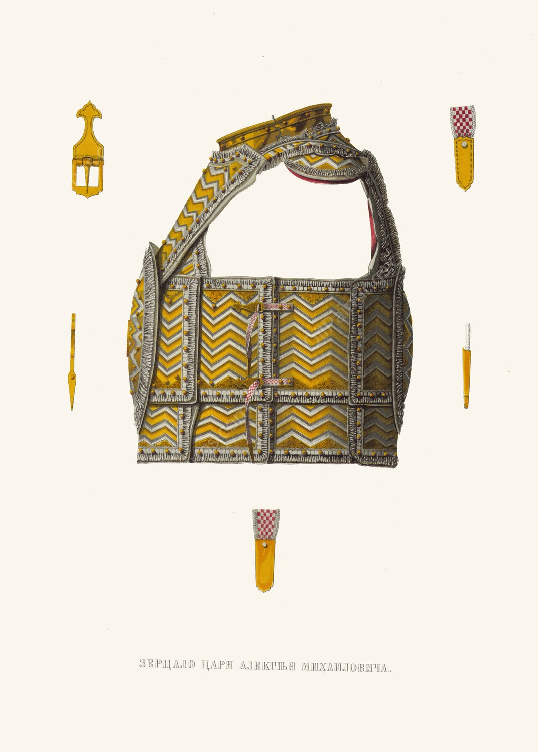 Zertsalo tsaria Alekseia Mikhailovicha by Fedor Grigoryevich Solntsev - Hand-Painted Oil Painting Reproduction