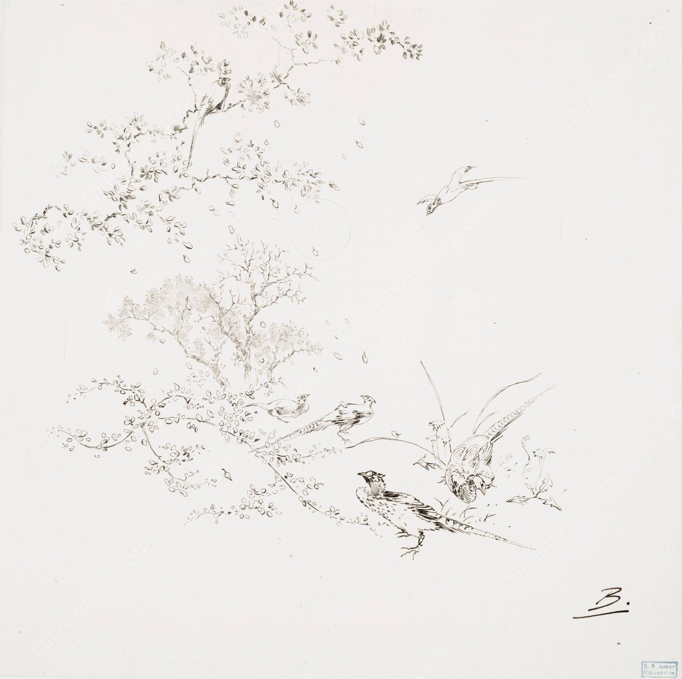 Le brouillard  by Felix Bracquemond - Hand-Painted Oil Painting Reproduction