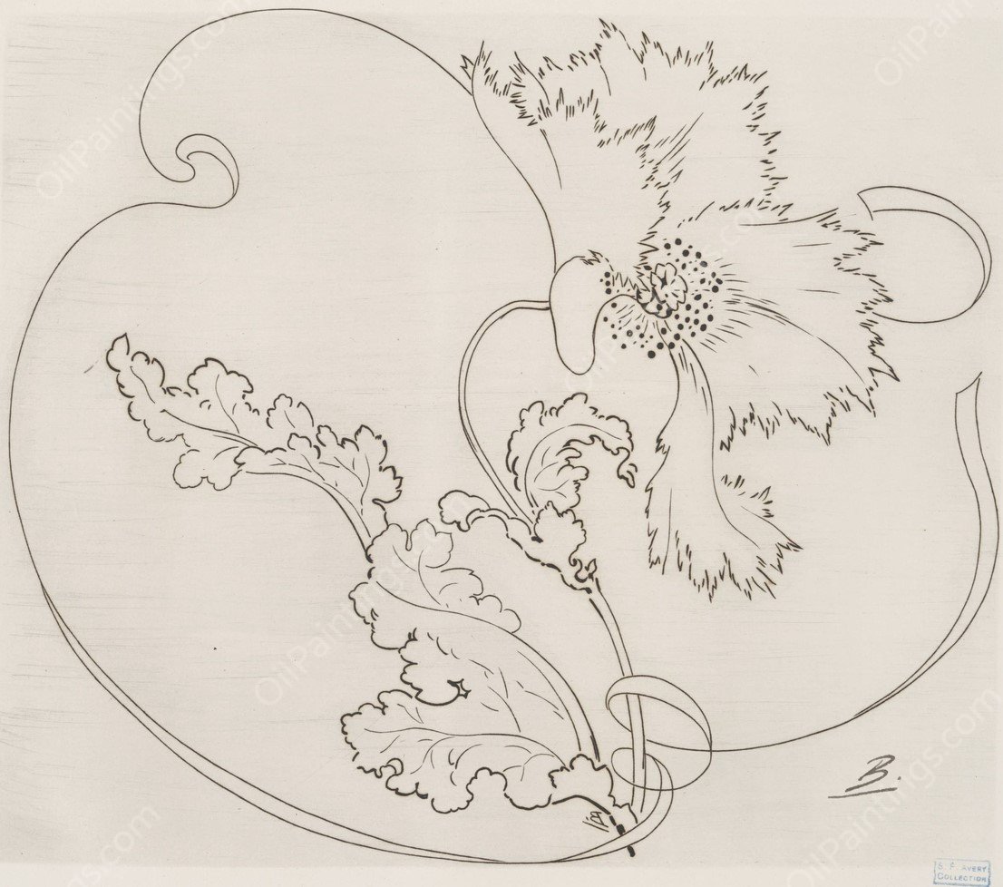 Plat rond  by Felix Bracquemond - Hand-Painted Oil Painting Reproduction