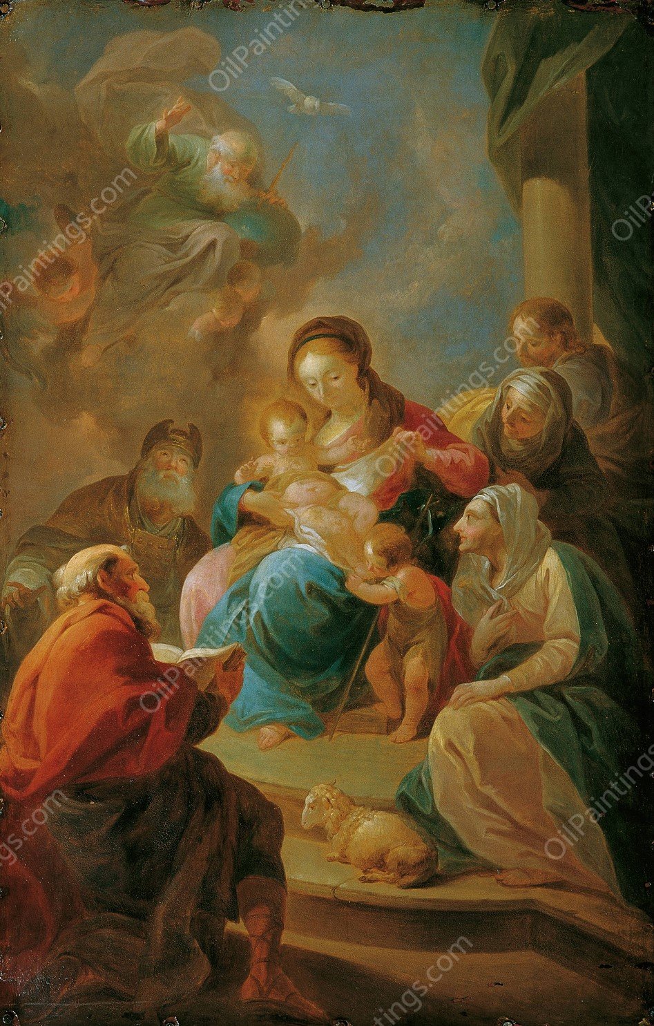 Die Heilige Sippe  by Felix Ivo Leicher - Hand-Painted Oil Painting Reproduction