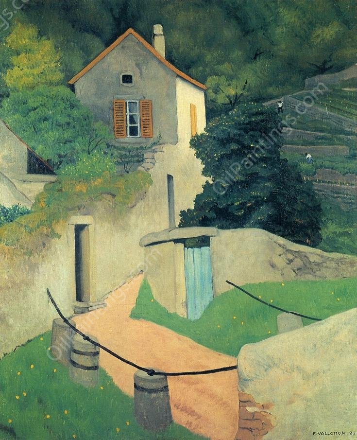 A Vallon Landscape by Felix Vallotton - Hand-Painted Oil Painting Reproduction