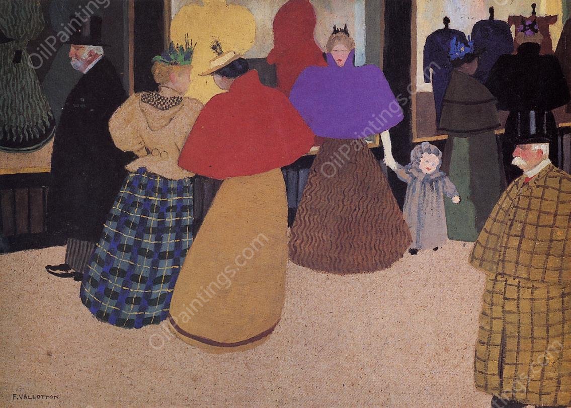 Passerby also known as Street Scene by Felix Vallotton - Hand-Painted Oil Painting Reproduction