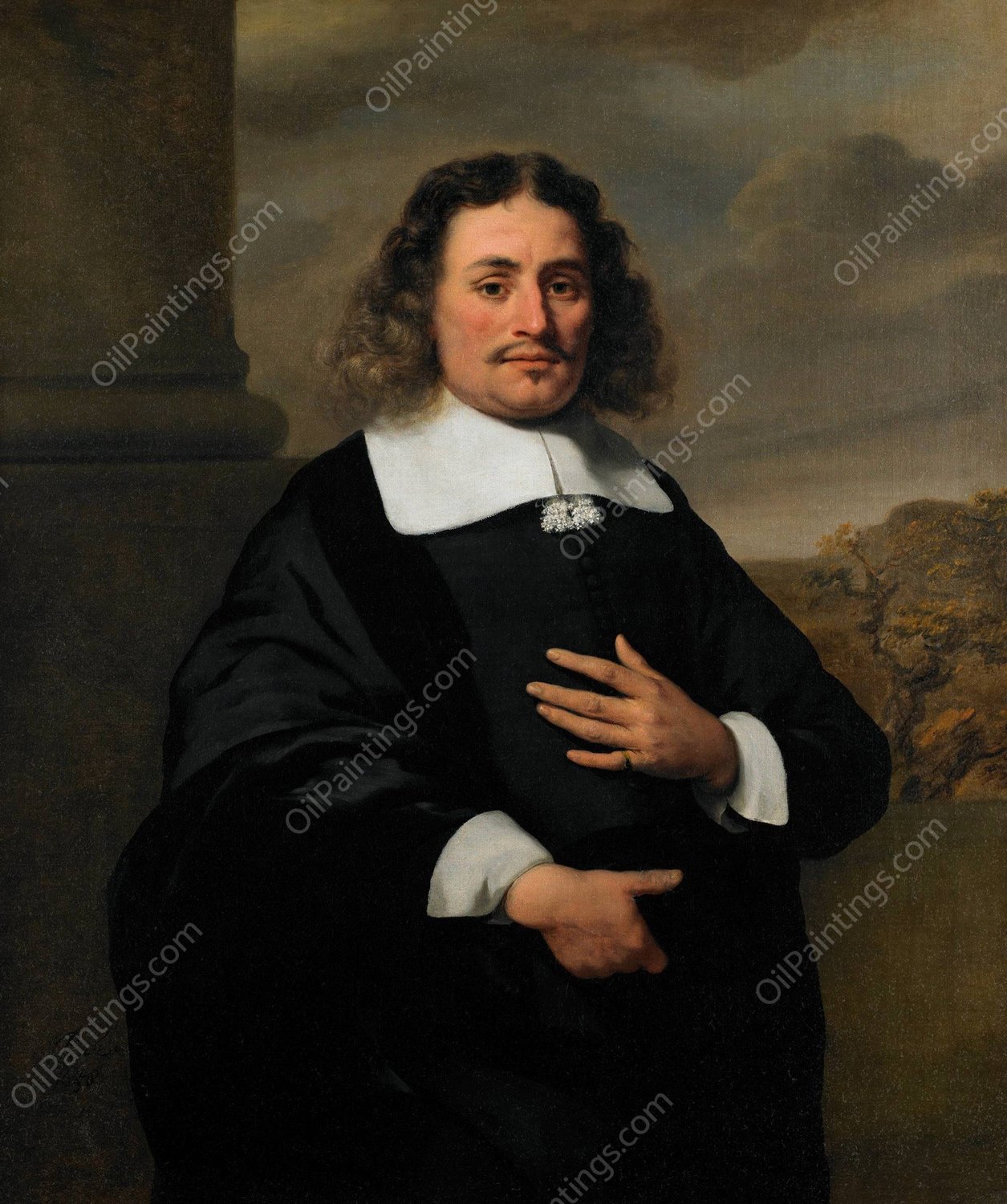 Quirinus Stercke  by Ferdinand Bol - Hand-Painted Oil Painting Reproduction