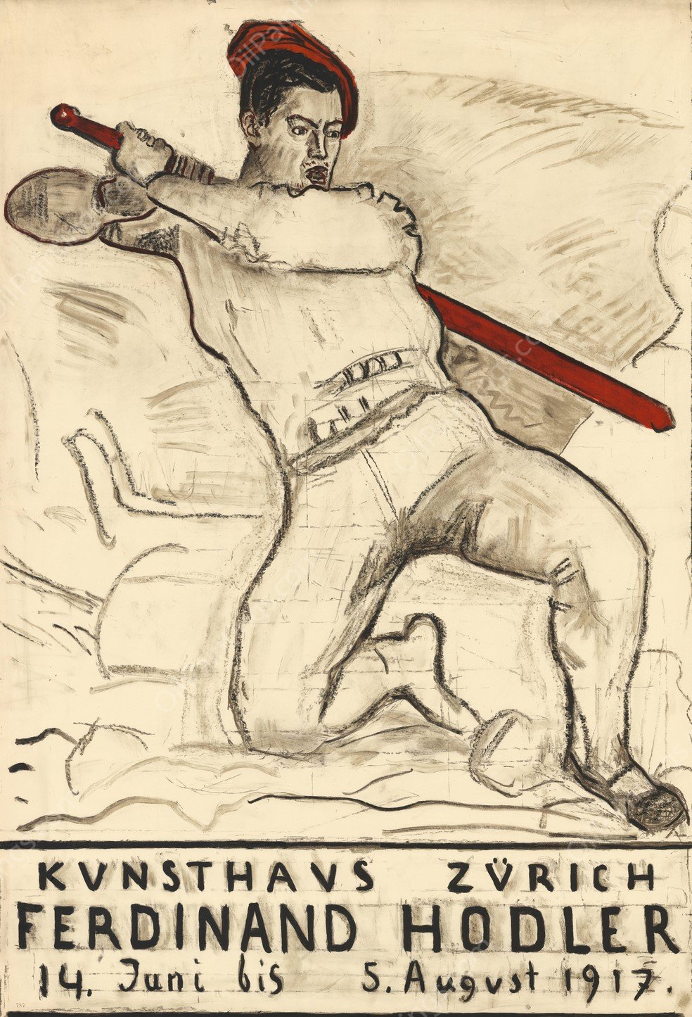 Kunsthaus Zurich, Ferdinand Hodler, 14. Juni bis 5. August 1917  by Ferdinand Hodler - Hand-Painted Oil Painting Reproduction