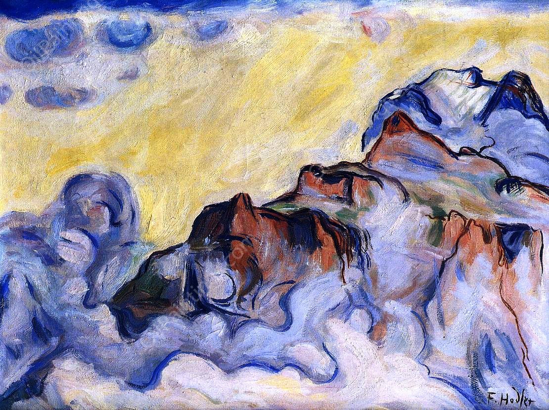 Landscape by Ferdinand Hodler - Hand-Painted Oil Painting Reproduction