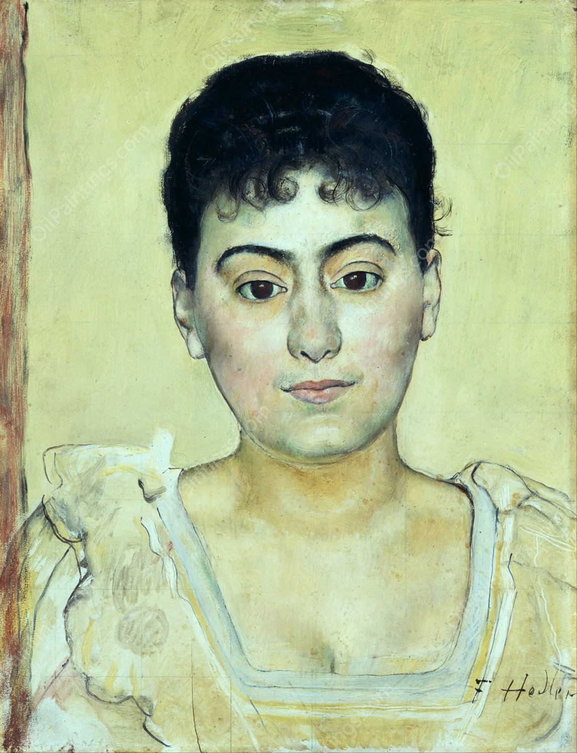 Portrait of Madame de R. by Ferdinand Hodler - Hand-Painted Oil Painting Reproduction