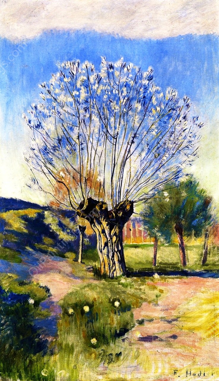 Willow Tree by Ferdinand Hodler - Hand-Painted Oil Painting Reproduction