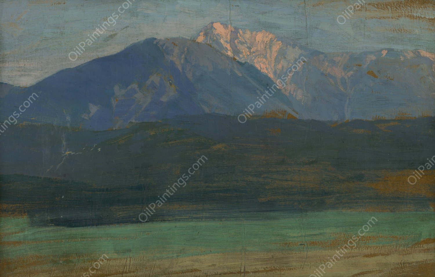 High Tatras  by Ferdinand Katona - Hand-Painted Oil Painting Reproduction