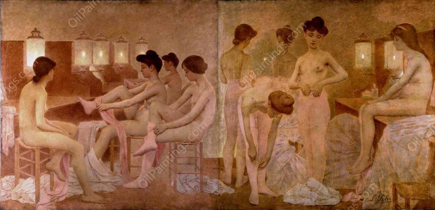 Les Danseuses  by Fernand Pelez - Hand-Painted Oil Painting Reproduction