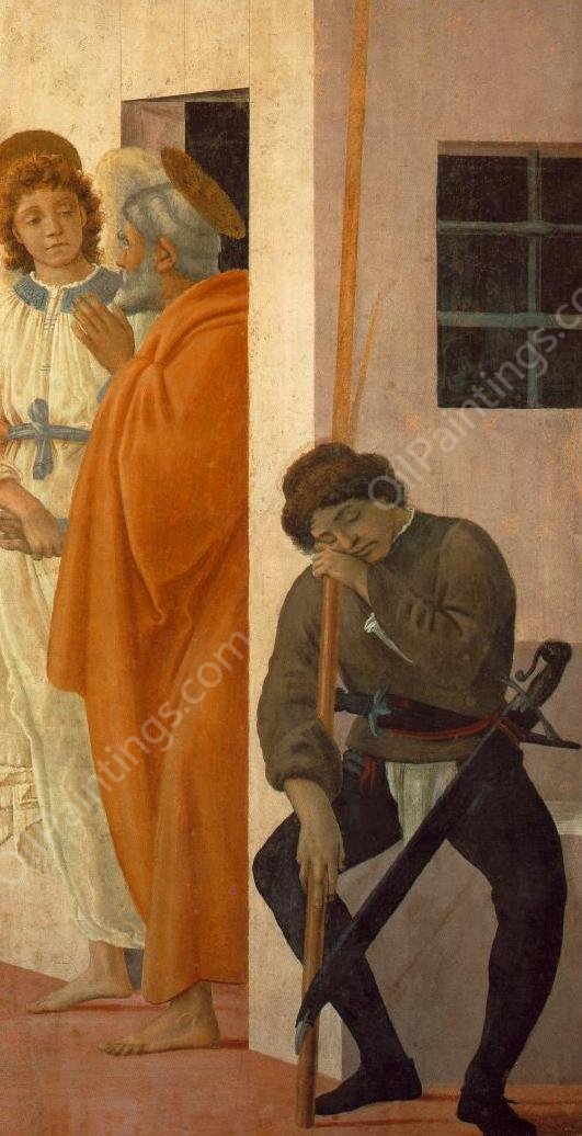 St Peter Freed from Prison by Filippino Lippi - Hand-Painted Oil Painting Reproduction