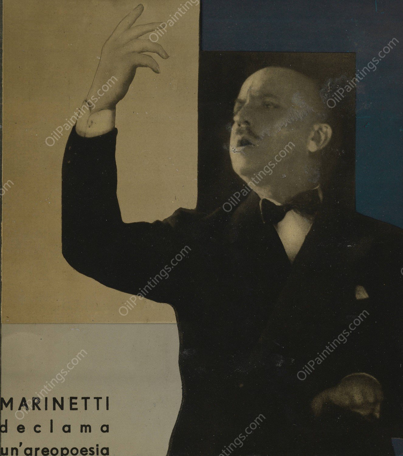 Parole in liberta; futuriste olfattive tattili-termiche Pl. 2  by Filippo Tommaso Marinetti - Hand-Painted Oil Painting Reproduction