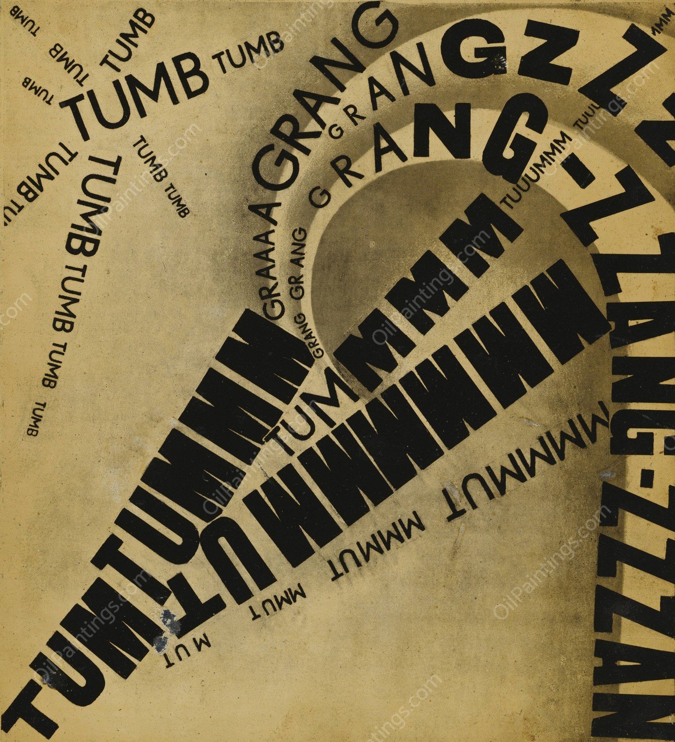 Parole in liberta; futuriste olfattive tattili-termiche Pl. 8  by Filippo Tommaso Marinetti - Hand-Painted Oil Painting Reproduction