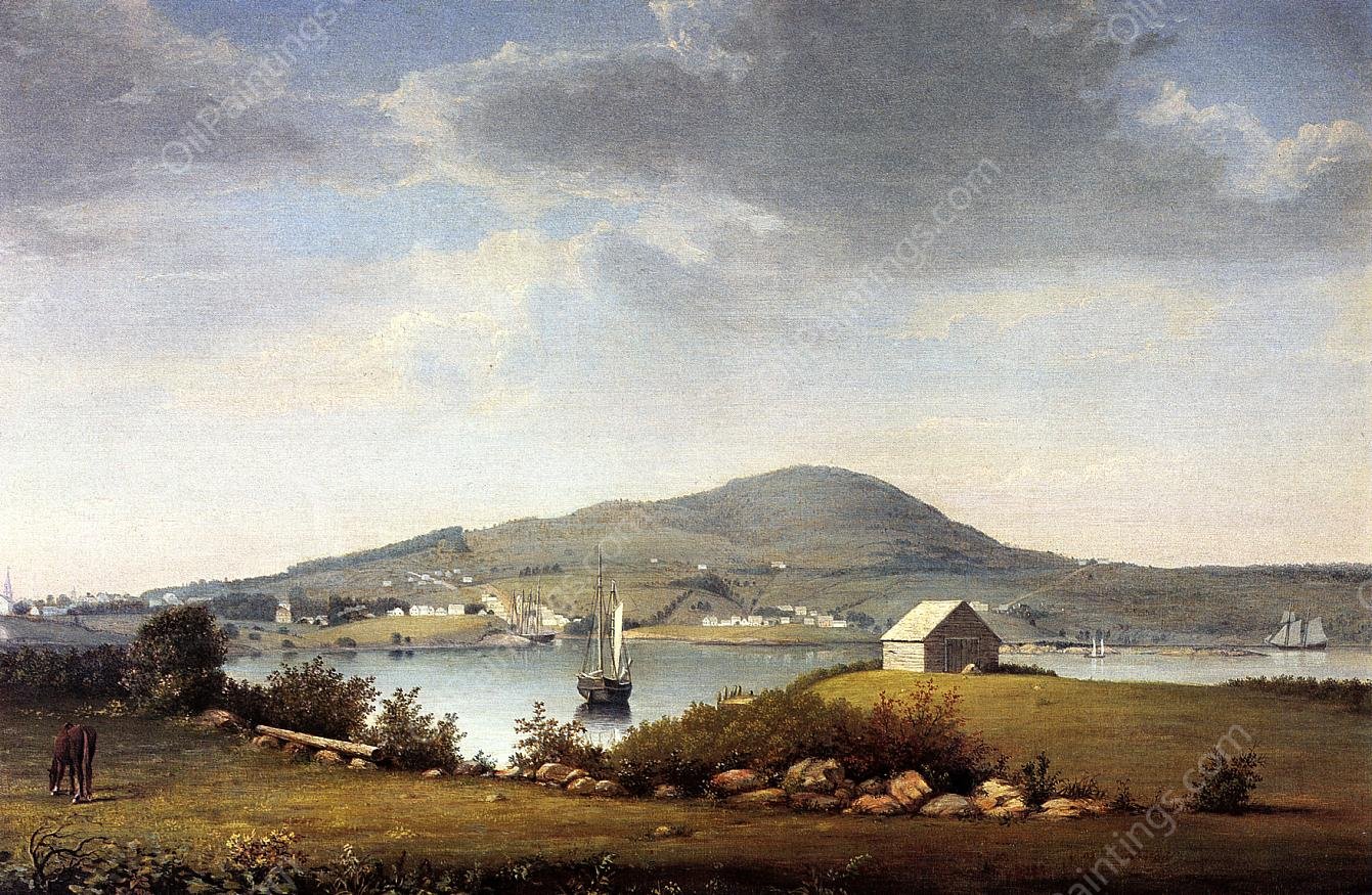 Blue Hill, Maine by Fitz Hugh Lane - Hand-Painted Oil Painting Reproduction
