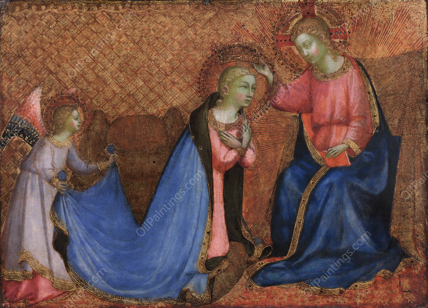 Coronation of the Virgin  by Fra Angelico - Hand-Painted Oil Painting Reproduction