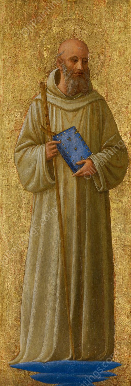 Saint Romuald  by Fra Angelico - Hand-Painted Oil Painting Reproduction