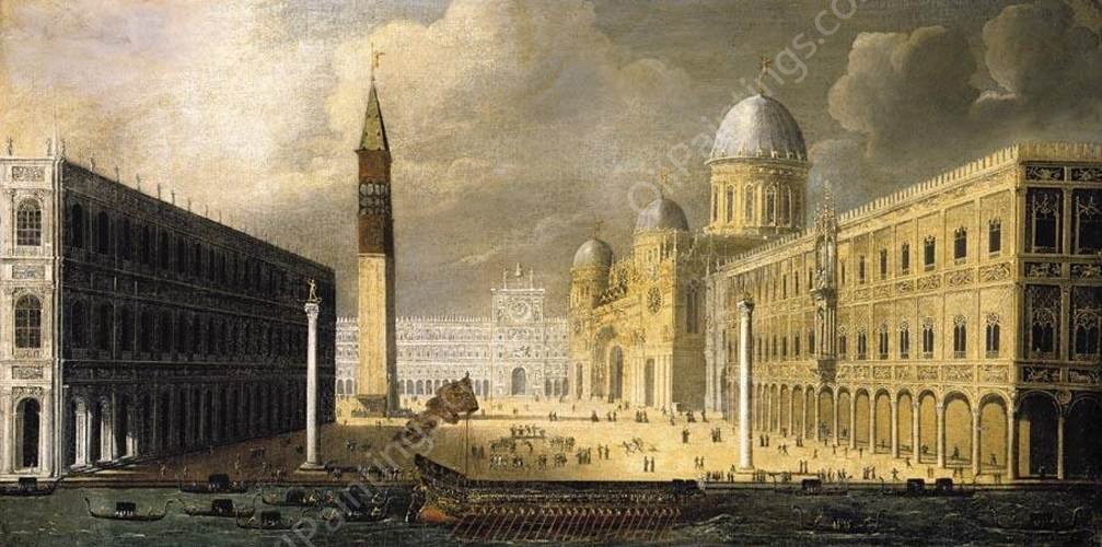 A View of Venice by Francois De Nome - Hand-Painted Oil Painting Reproduction