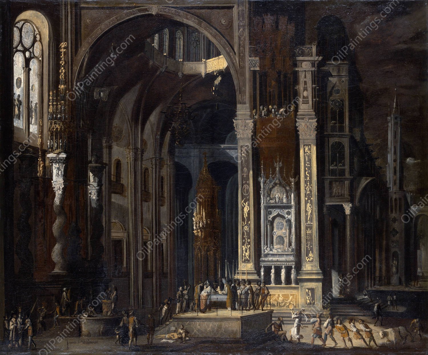 The Circumcision of Christ  by Francois De Nome - Hand-Painted Oil Painting Reproduction