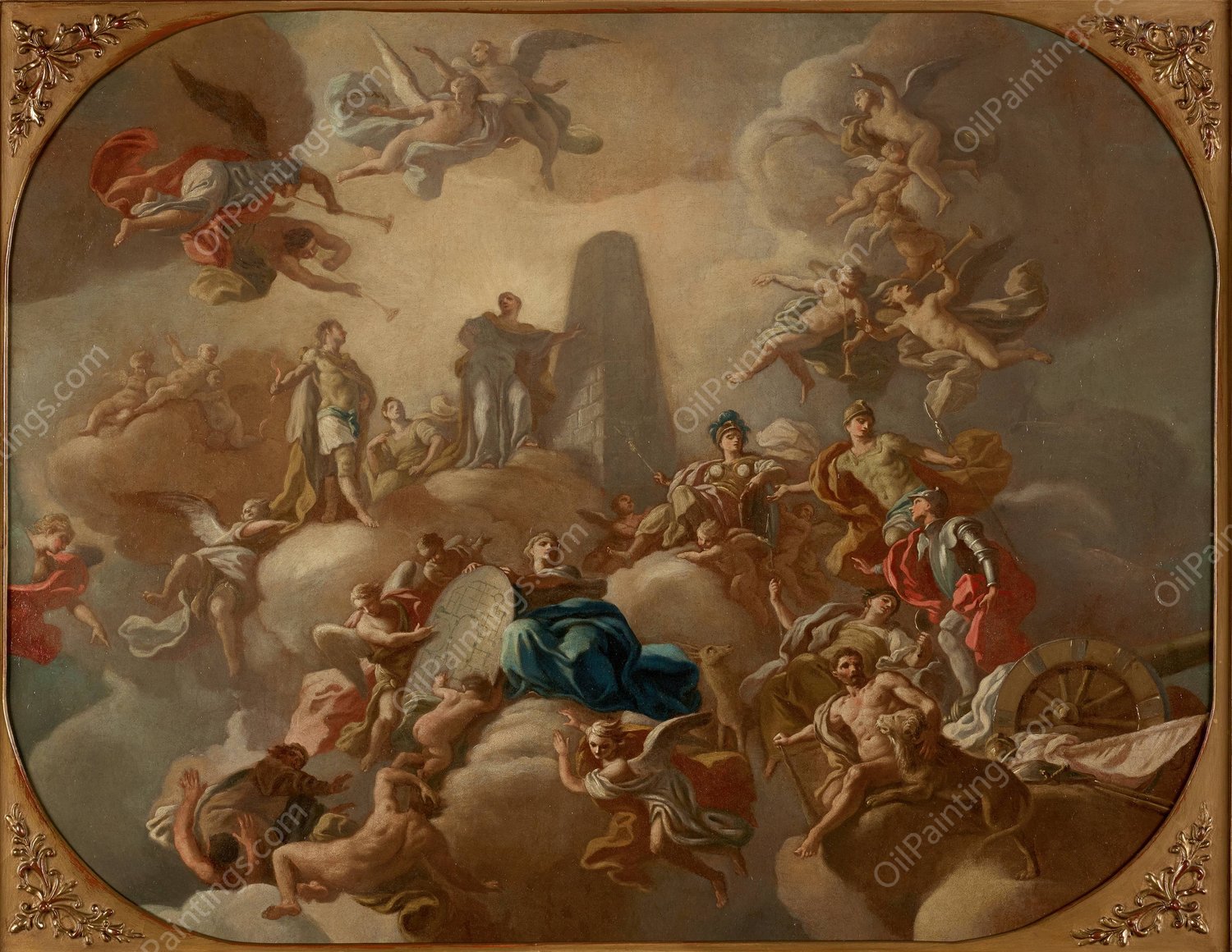 Glorie auf einen Fursten  by Francesco De Mura - Hand-Painted Oil Painting Reproduction