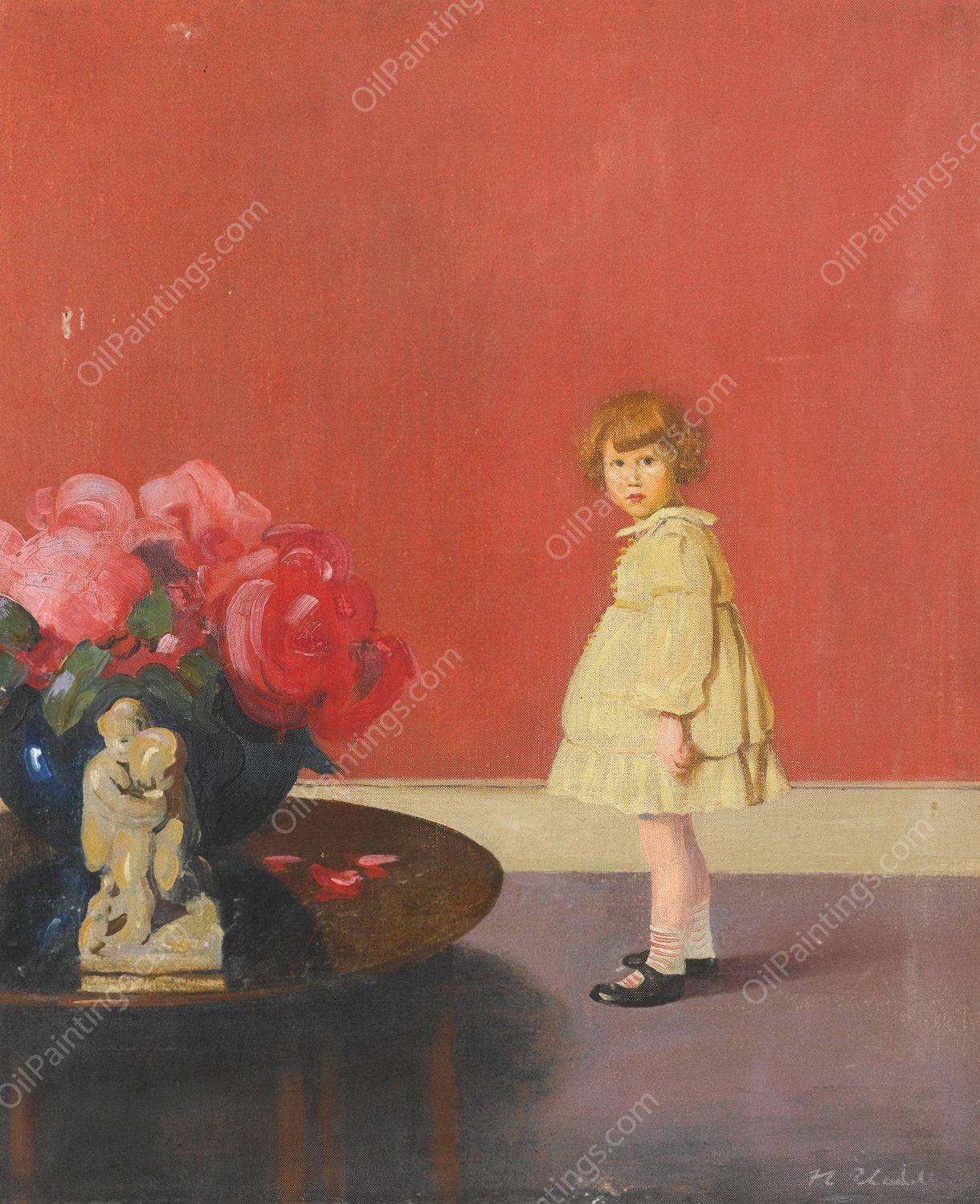 Portrait Of anna by Francis Campbell Boileau Cadell - Hand-Painted Oil Painting Reproduction