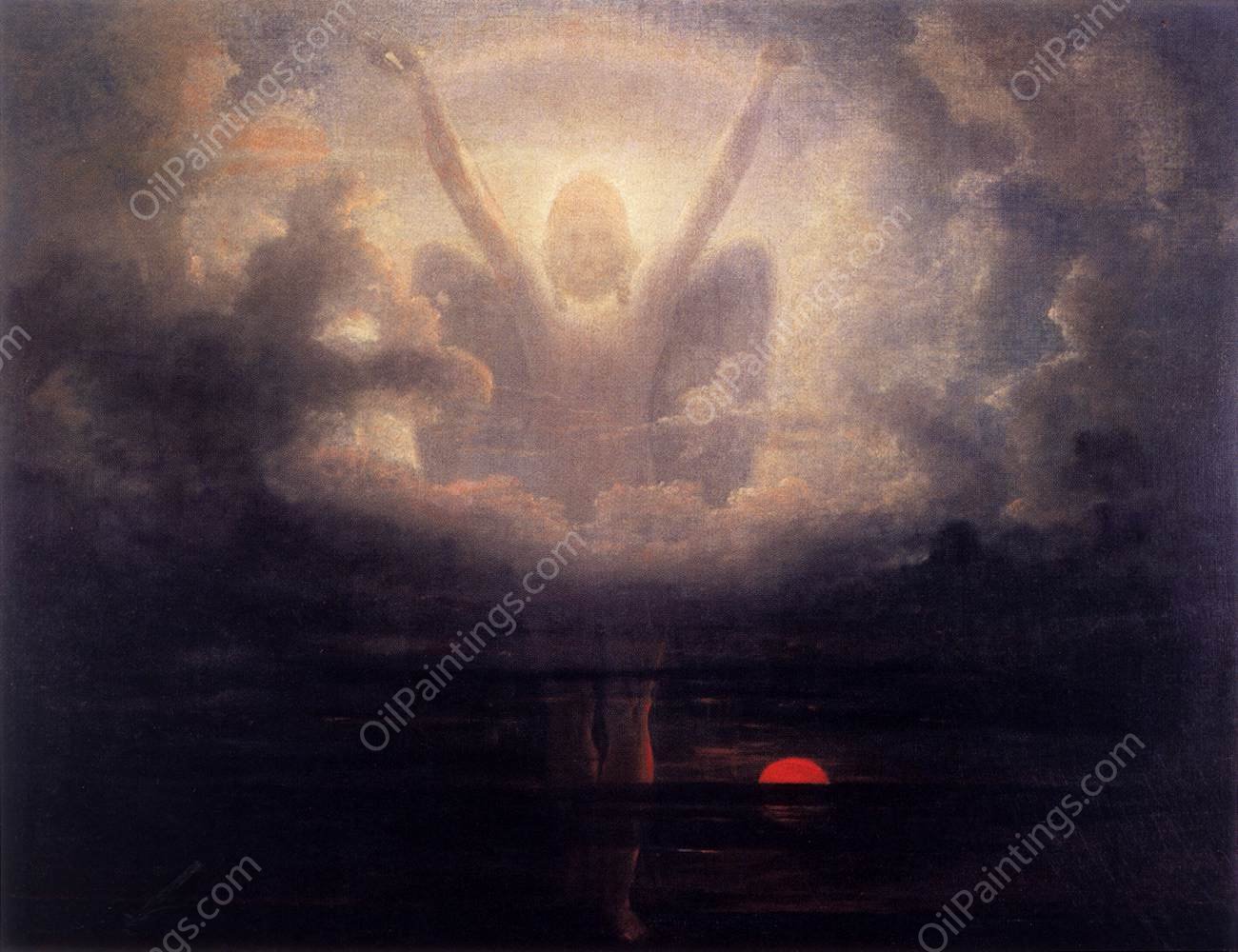 Scene from the Apocalypse by Francis Danby - Hand-Painted Oil Painting Reproduction