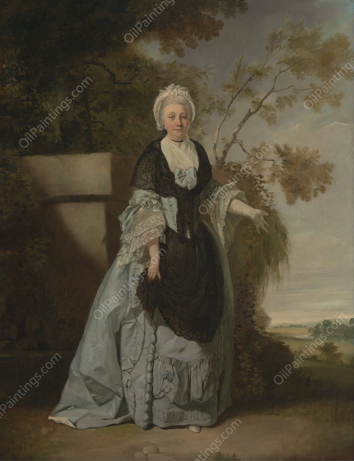 Mrs. Bentley by Francis Wheatley - Hand-Painted Oil Painting Reproduction