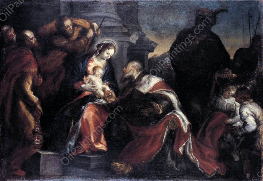 Adoration of the Magi by Francisco Camilo - Hand-Painted Oil Painting Reproduction