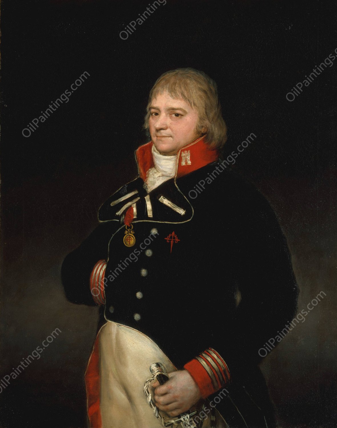 Ignacio Garcini y Queralt  by Francisco De Goya - Hand-Painted Oil Painting Reproduction