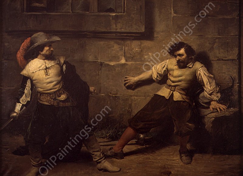Duelo by Francisco Domingo Marques - Hand-Painted Oil Painting Reproduction