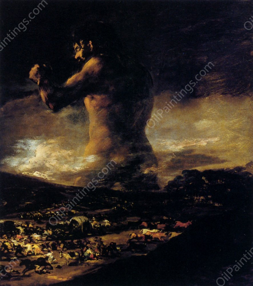 The Colossus by Francisco Goya - Hand-Painted Oil Painting Reproduction