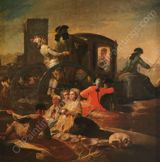 The Pottery Vendor by Francisco Goya - Hand-Painted Oil Painting Reproduction