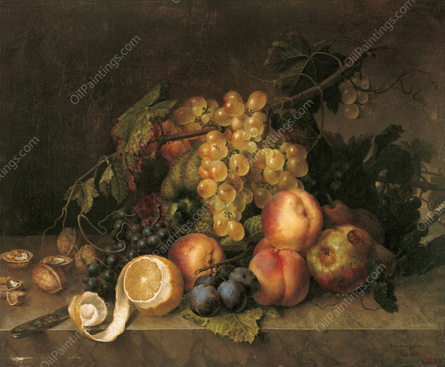 Still Life  by Francisco Lacoma Y Fontanet   - Hand-Painted Oil Painting Reproduction