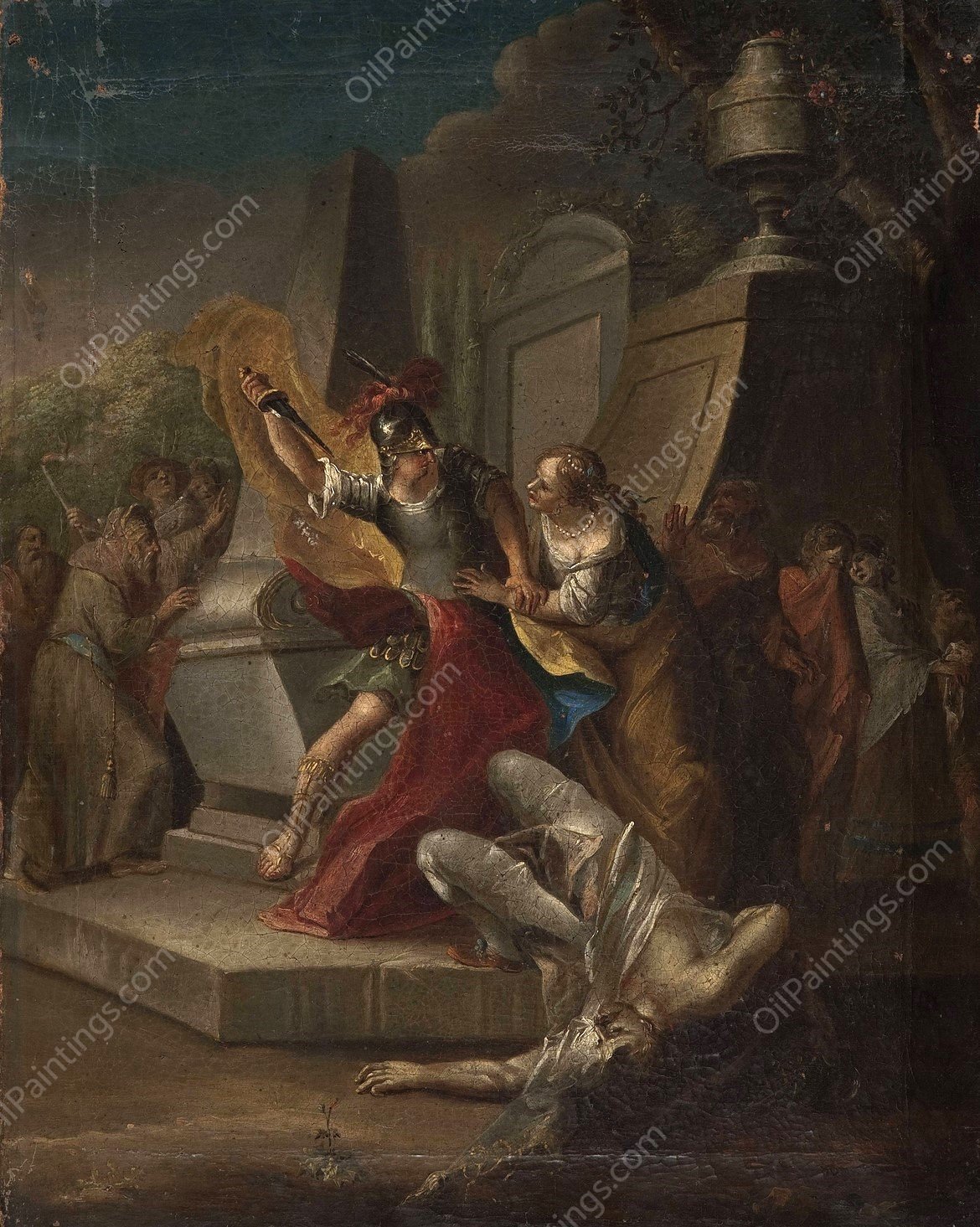 Scene of the crime by Franciszek Smuglewicz - Hand-Painted Oil Painting Reproduction