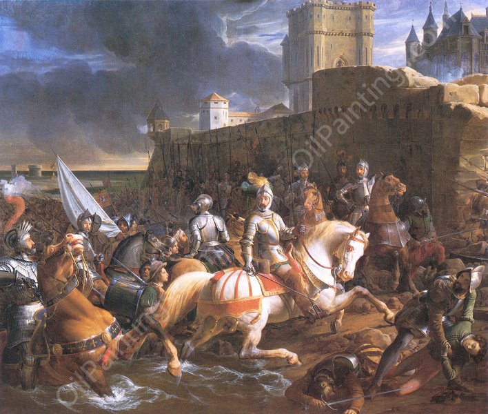 The Siege of Calais by Francois-Edouard Picot - Hand-Painted Oil Painting Reproduction