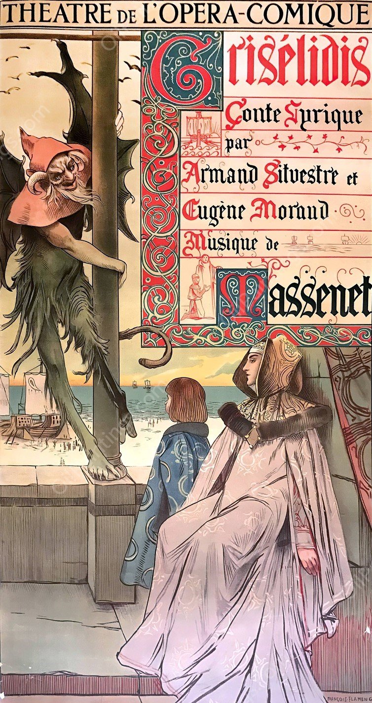 Griselidis  by Francois Flameng - Hand-Painted Oil Painting Reproduction