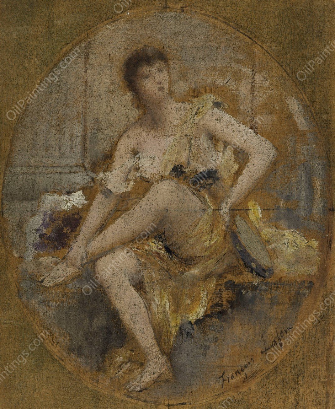 La Danse  by Francois Lafon - Hand-Painted Oil Painting Reproduction