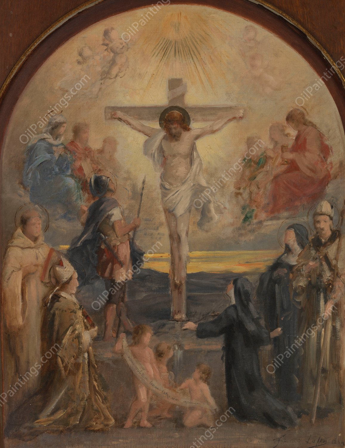 Le Calvaire  by Francois Lafon - Hand-Painted Oil Painting Reproduction