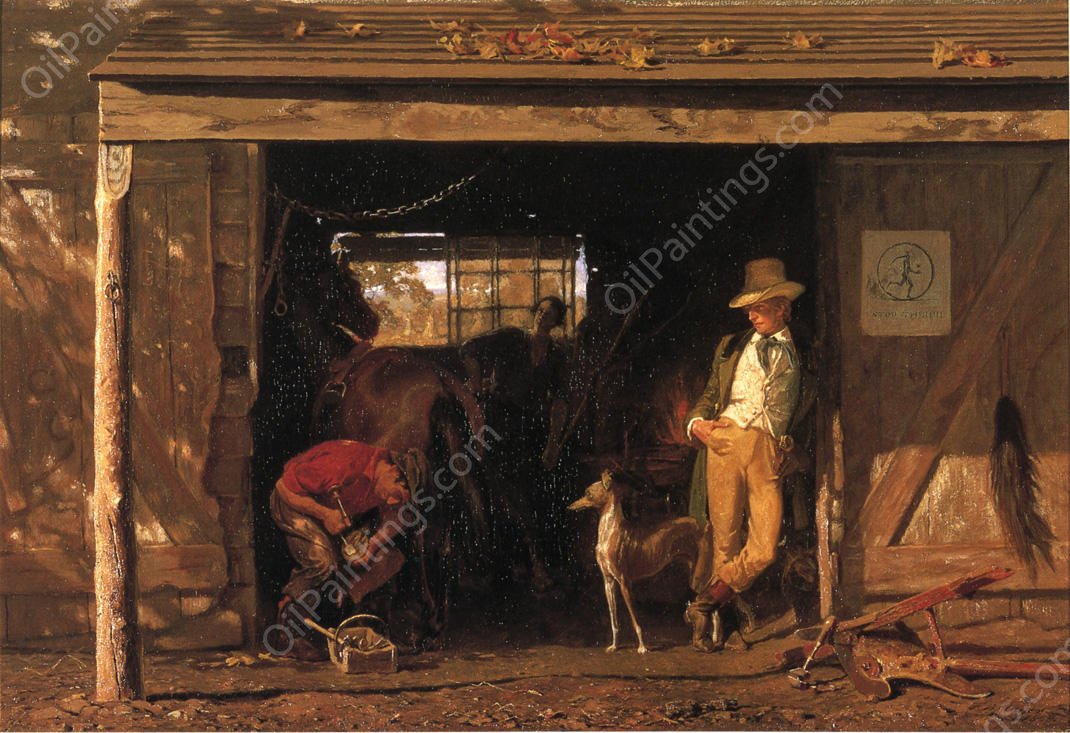 Leisure and Labor by Frank Blackwell Mayer - Hand-Painted Oil Painting Reproduction