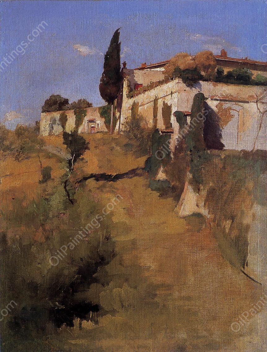 Villa Castellani, Belloguardo by Frank Duveneck - Hand-Painted Oil Painting Reproduction