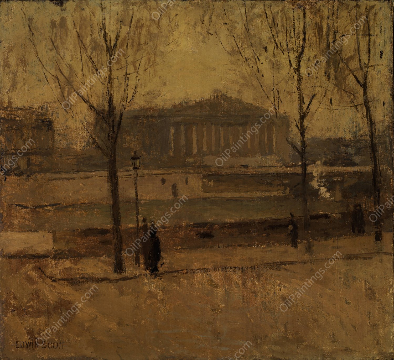 Chambre Des Deputes No. 1 by Frank Edwin Scott - Hand-Painted Oil Painting Reproduction