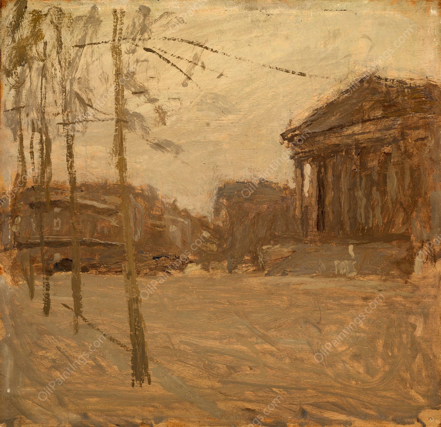 Chambre des Deputes no. II by Frank Edwin Scott - Hand-Painted Oil Painting Reproduction