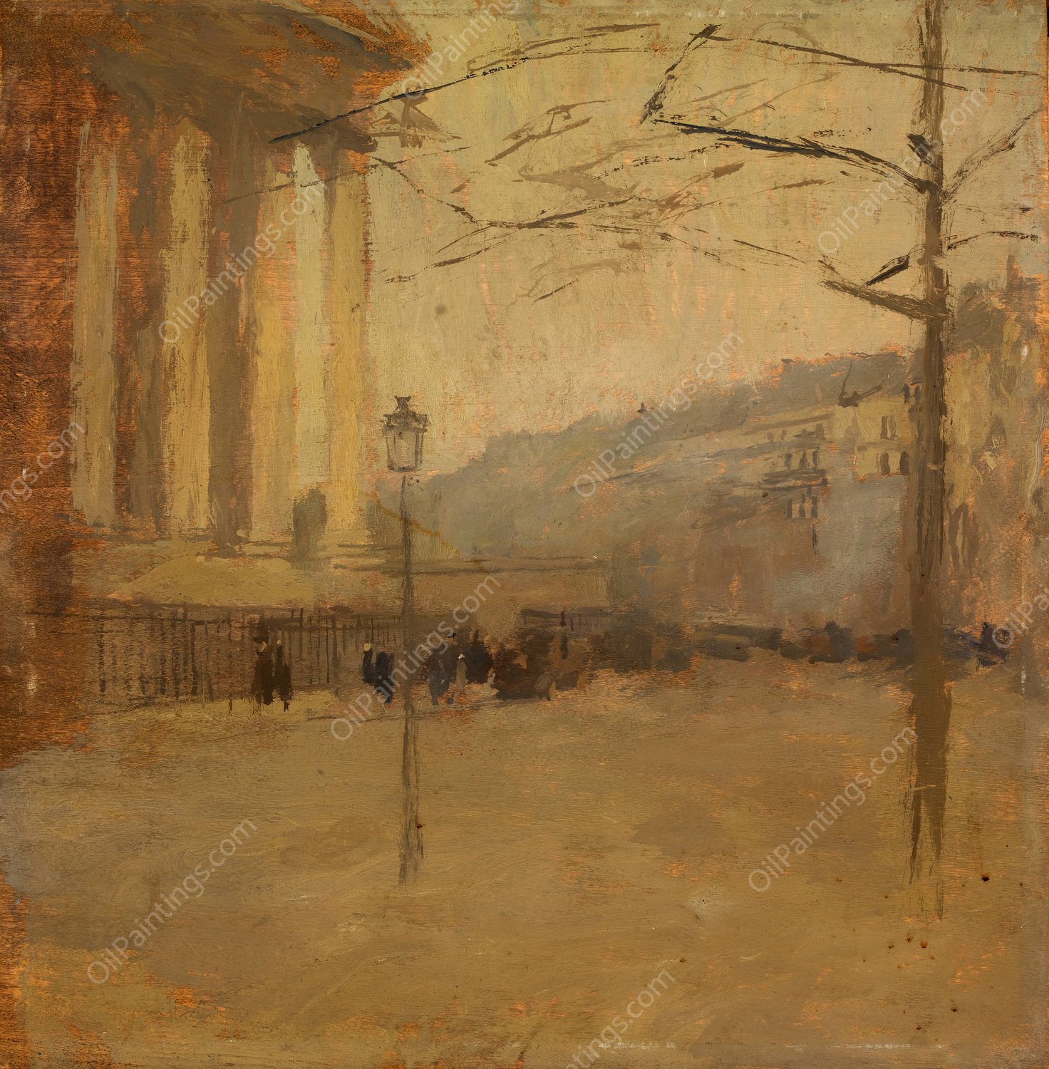 La Madeleine no. I by Frank Edwin Scott - Hand-Painted Oil Painting Reproduction