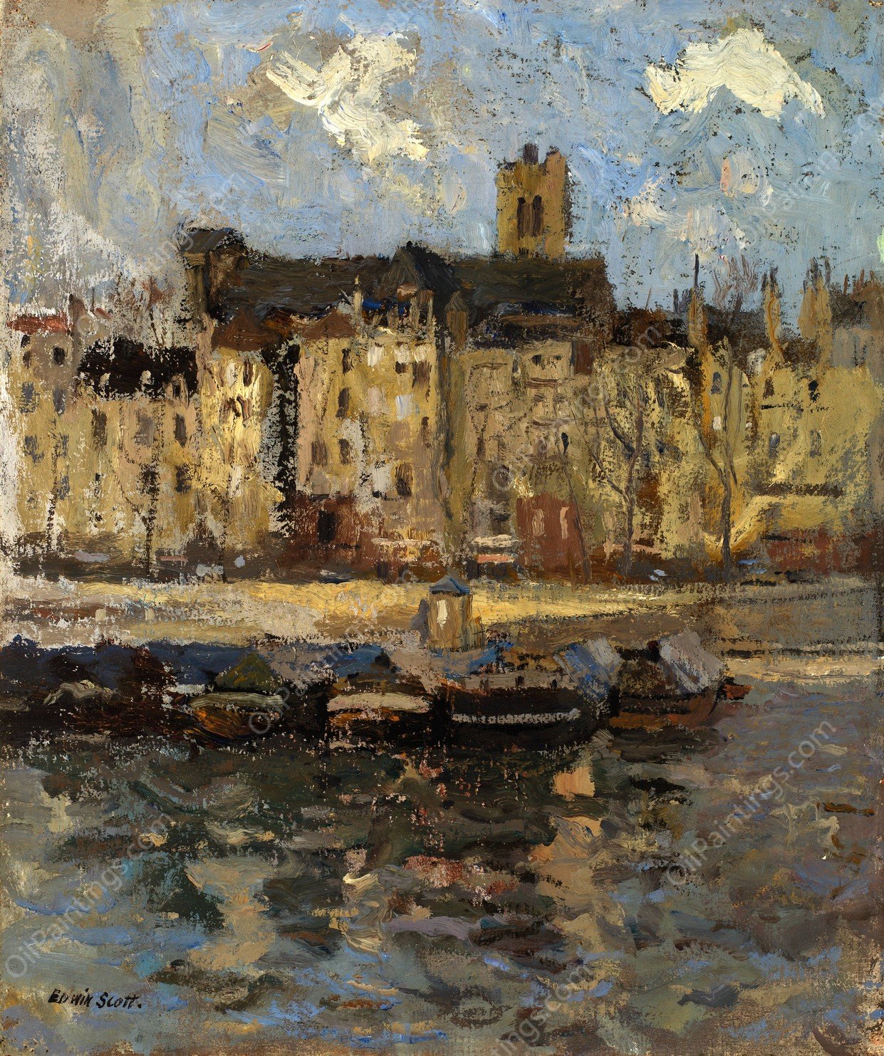 St. Gervais by Frank Edwin Scott - Hand-Painted Oil Painting Reproduction