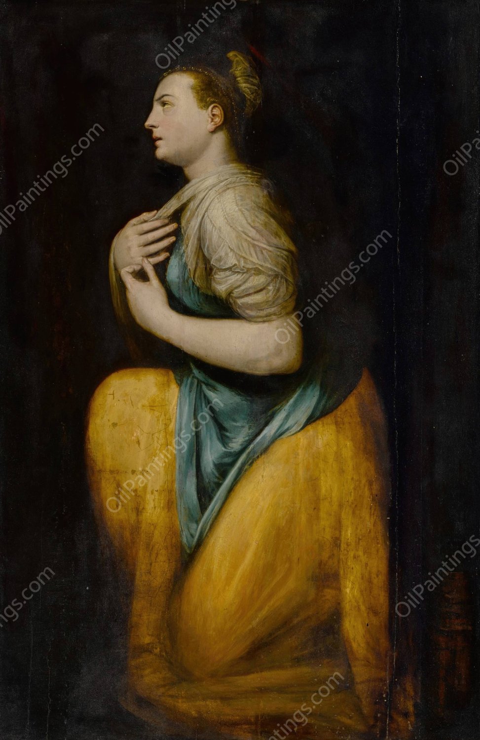 The Penitent Magdalene by Frans Floris - Hand-Painted Oil Painting Reproduction
